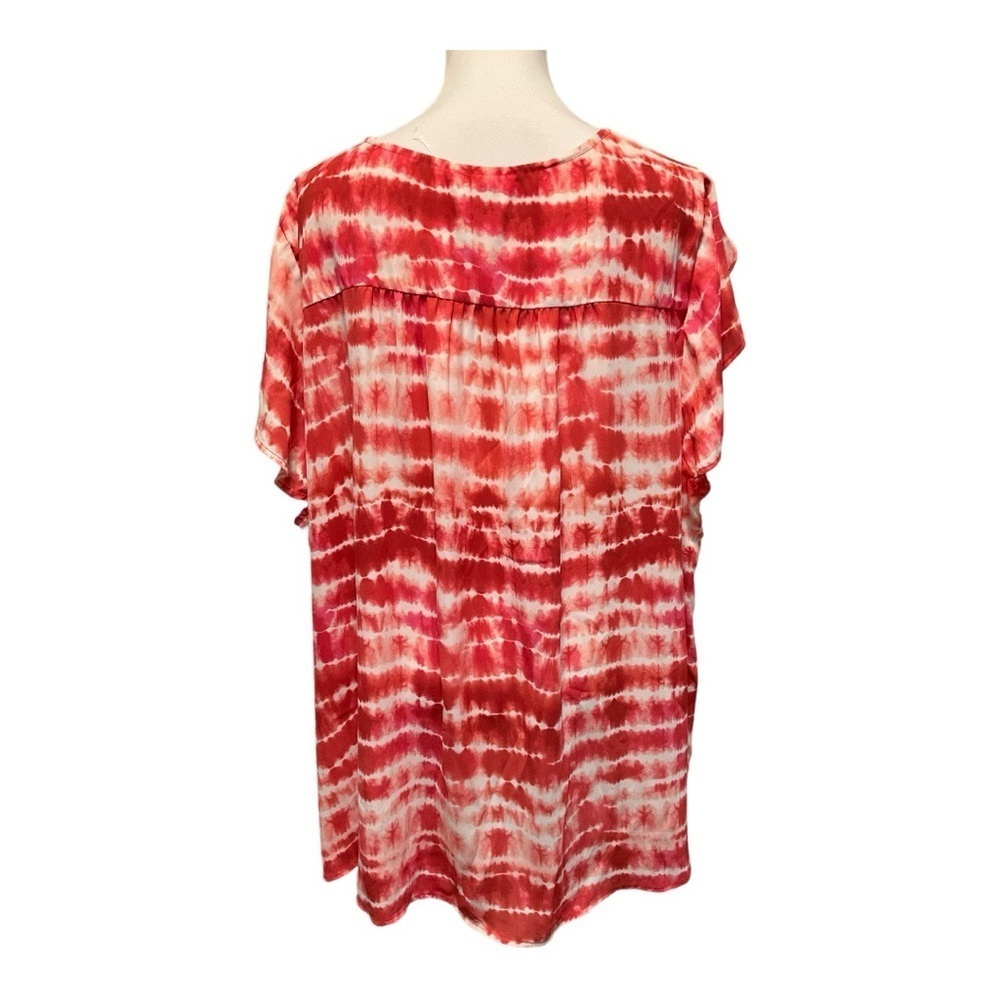 Torrid Georgette Tulip Sleeve Top Size 5 - Picture 4 of 11